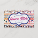 Recherche de point croisé cartes visite Couture