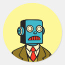 Recherche de robot bleu autocollants Dessin