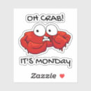 Recherche de crabe drôle autocollants Mignon