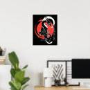 Suche nach roter mond poster Drache