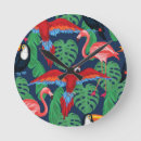 Recherche de oiseau exotique horloges Jungle