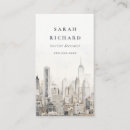 Recherche de skyline cartes visite Aquarelle
