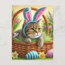 Recherche de chat pâques cartes postales Vacances