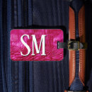 Suche nach rosa leder gepäckanhänger Monogramm