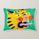 Recherche de tigre abstrait coussins Coloré