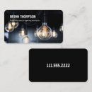 Recherche de électricien commercial cartes visite Éclairage
