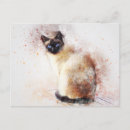 Recherche de chat abstrait cartes postales Mignon