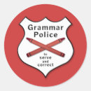 Recherche de professeur anglais autocollants Police de grammaire