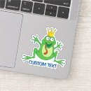 Suche nach frosch mit krone aufkleber Cartoon