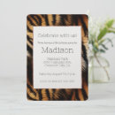Recherche de tigre orange invitations Safari