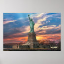 Recherche de statue liberty art Sunset
