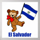 Suche nach el salvador poster Flagge