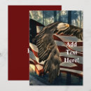 Recherche de oiseau de proie invitations Drapeau américain