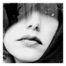 Recherche de lèvres posters Noir et blanc