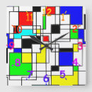 Recherche de mondrian horloges Rectangles