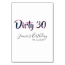 Suche nach 30 geburtstag tischkarten Kalligrafie typografie elegant