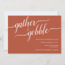 Recherche de gobble invitations Action de grâces