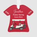 Suche nach golf weihnachten ornamente Personalisiert