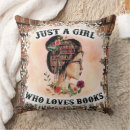 Recherche de lecture de fille coussins D'amoureux du livre