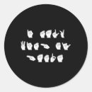 Recherche de geste autocollants Asl