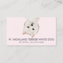 Recherche de chien westie cartes visite Chiot