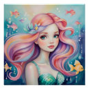 Recherche de la petite sirène posters Poisson