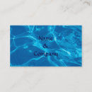Suche nach wasser visitenkarten Pool