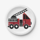Recherche de firetruck assiettes Rouge