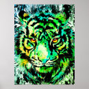 Recherche de dessin tigre posters Tête de tigre