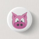 Recherche de porc rose badges Dessin