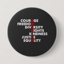 Recherche de social justice buttons Fierté