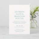 Recherche de turquoise mariage invitations Classe