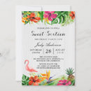 Recherche de luau hawaïen 16ans anniversaire invitations Floral