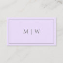 Recherche de lilac cartes visite Classique