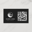 Suche nach kartenvorlage visitenkarten Personalisierte schwarze qr kontaktkarte