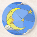 Recherche de croissant lune dessous de verres Bleu