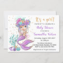 Recherche de sirène mignonne invitations Petite fille