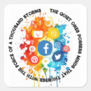 Recherche de réseaux sociaux autocollants Moderne