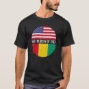 Recherche de drapeau guinéen tshirts Moitié