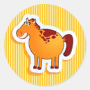 Recherche de dessin de cheval autocollants Mignon