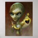 Suche nach cartoon alien poster Außerirdischen