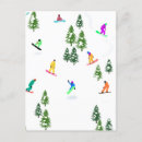Recherche de l hiver cartes postales Illustration