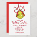 Recherche de jingle bells invitations Rouge