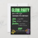 Recherche de bâton invitations Fête luisante