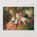 Recherche de watteau cartes postales 18e
