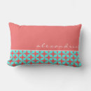 Recherche de turquoise corail coussins Moderne