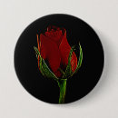 Recherche de rose rouge simple badges Romantique