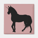 Recherche de licorne noire magnets Imaginaire