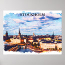 Suche nach vintage skandinavien poster Stockholm