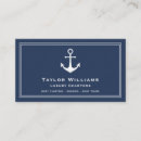 Suche nach schiff und anker visitenkarten Meer